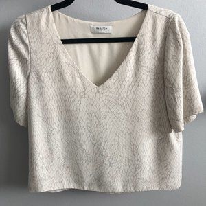 Aritzia Babaton Short-Sleeve Blouse